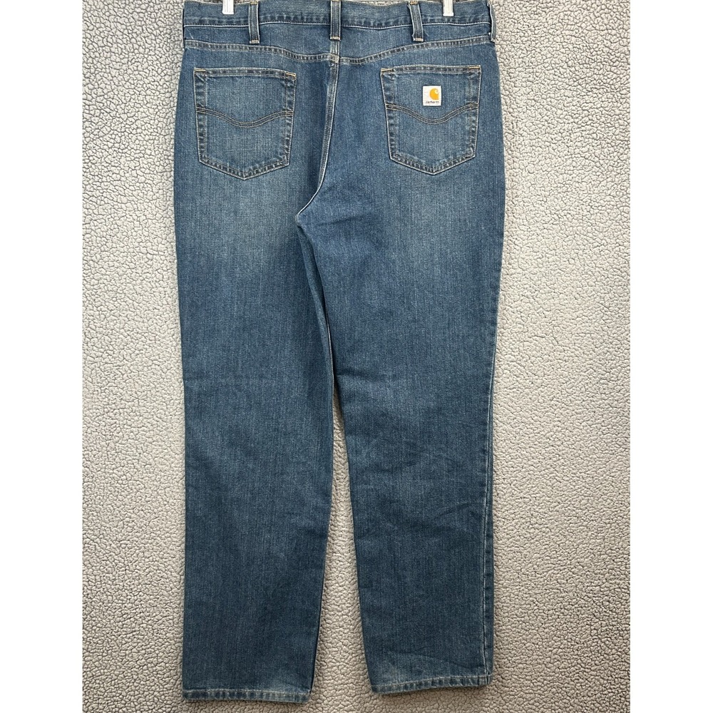 Carhartt Men's Blue Jeans 40x34 Relaxed Fit Stretch Denim Workwear‎ - Picture 4 of 9